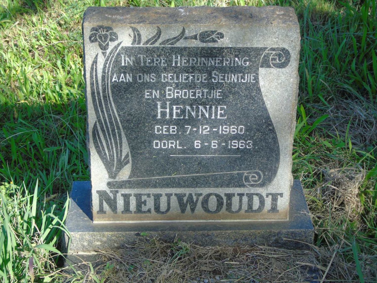 NIEUWOUDT Hennie 1960-1963