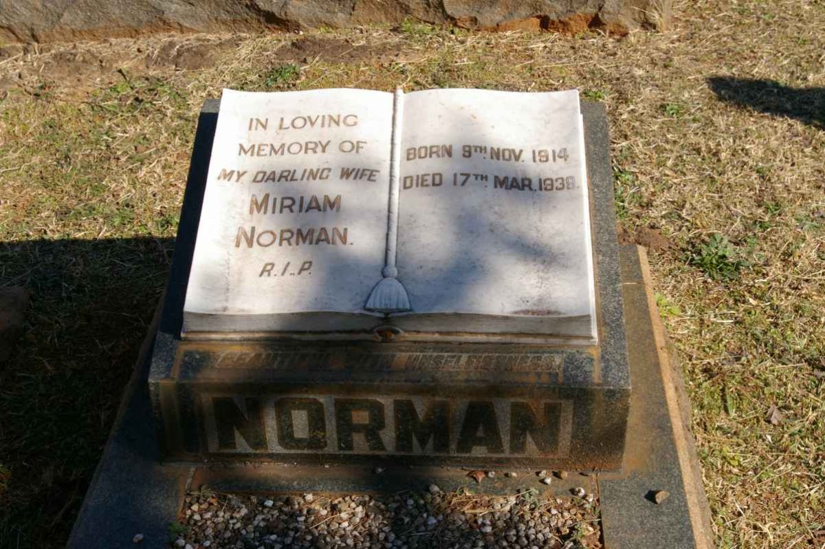 NORMAN Miriam 1914-1938