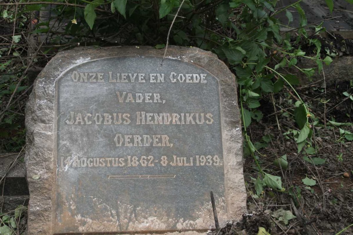OERDER Jacobus Hendrikus 1862-1939