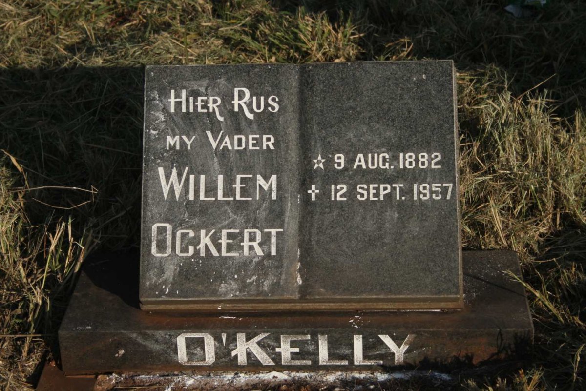 O'KELLY Willem Ockert 1882-1957