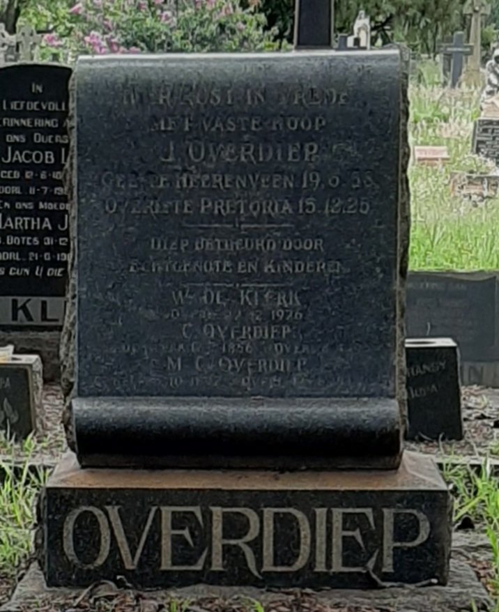 OVERDIEP J. 1858-1925 :: KLERK W., de -1976
