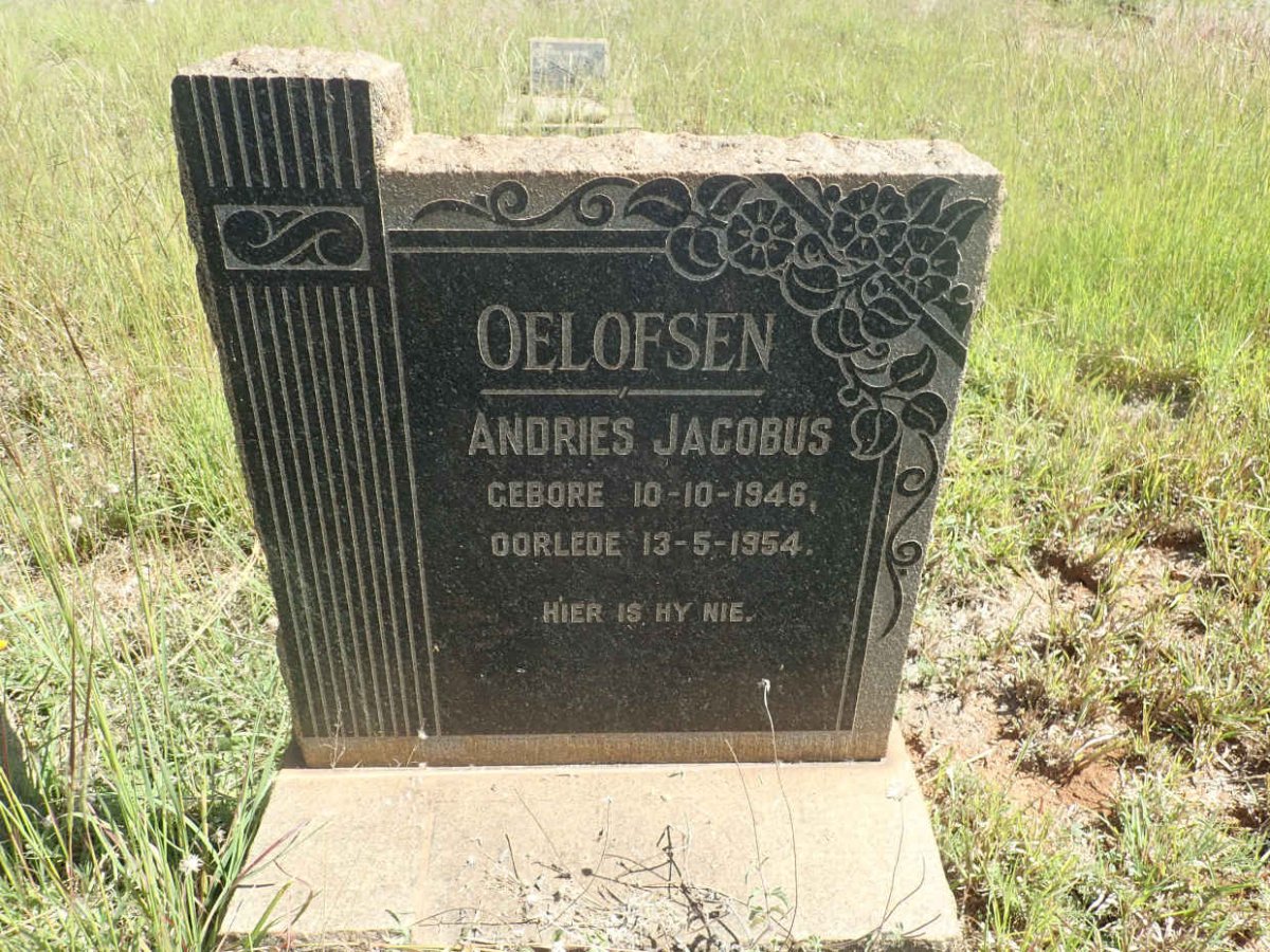 OELOFSEN Andries Jacobus 1946-1954