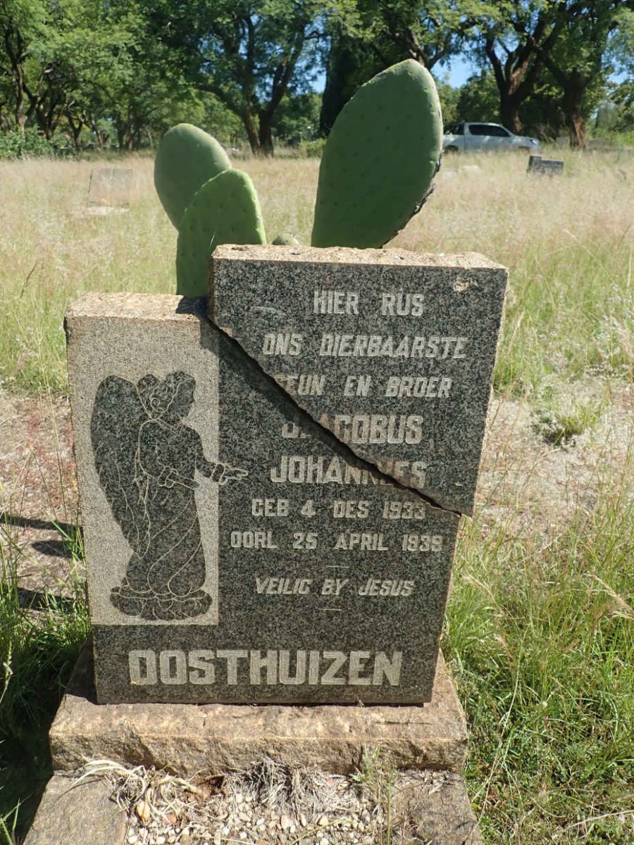 OOSTHUIZEN Jacobus Johannes 1933-1938