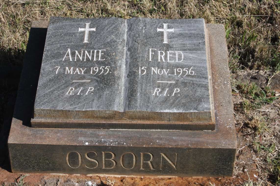 OSBORN Fred -1956 &amp; Annie -1955
