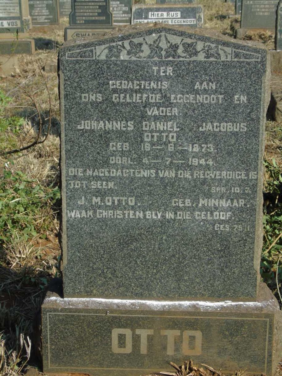 OTTO Johannes Daniel Jacobus 1873-1944