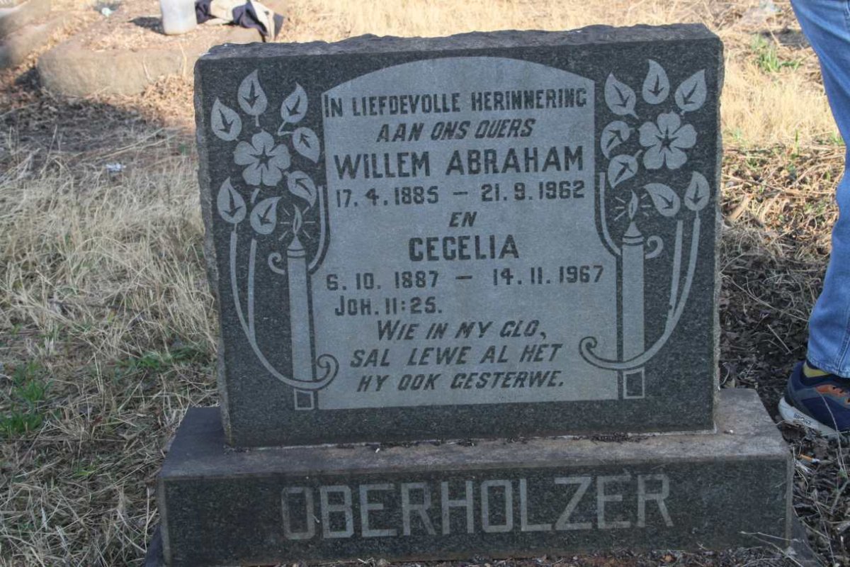 OBERHOLZER Willem Abraham 1885-1962 & Cecelia 1887-1967
