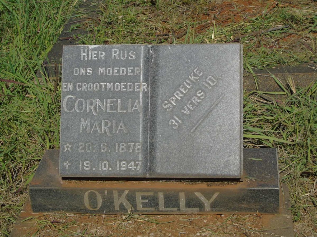 O'KELLY Cornelia Maria 1878-1947