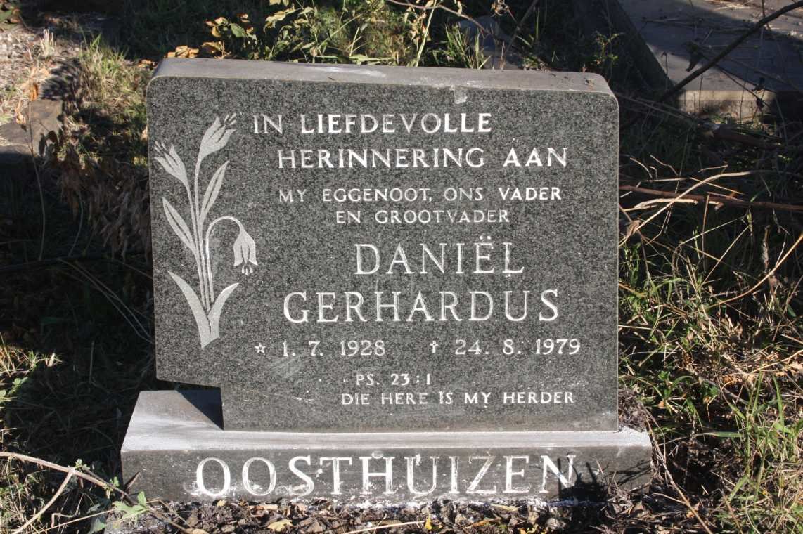 OOSTHUIZEN Daniel Gerhardus 1928-1979