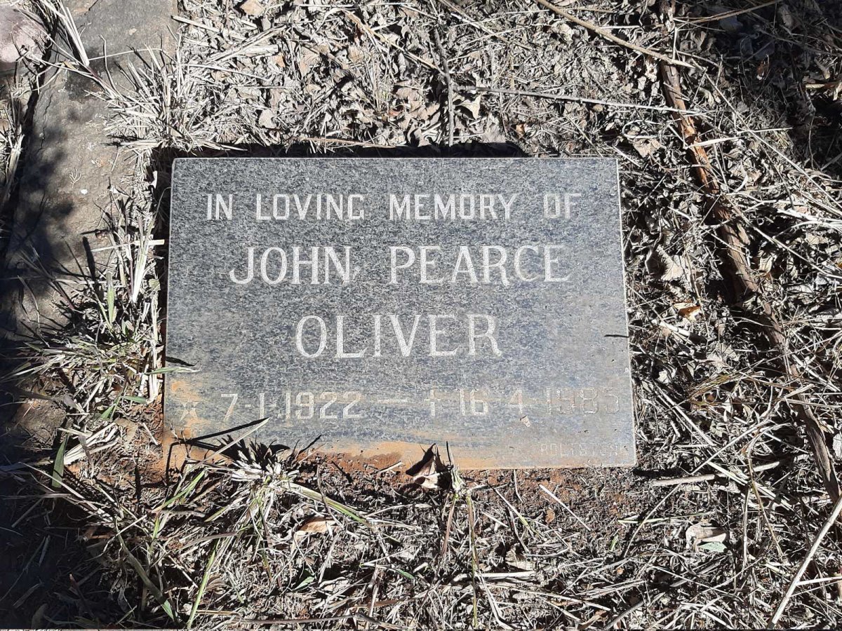 OLIVER John Pearce 1922-198?