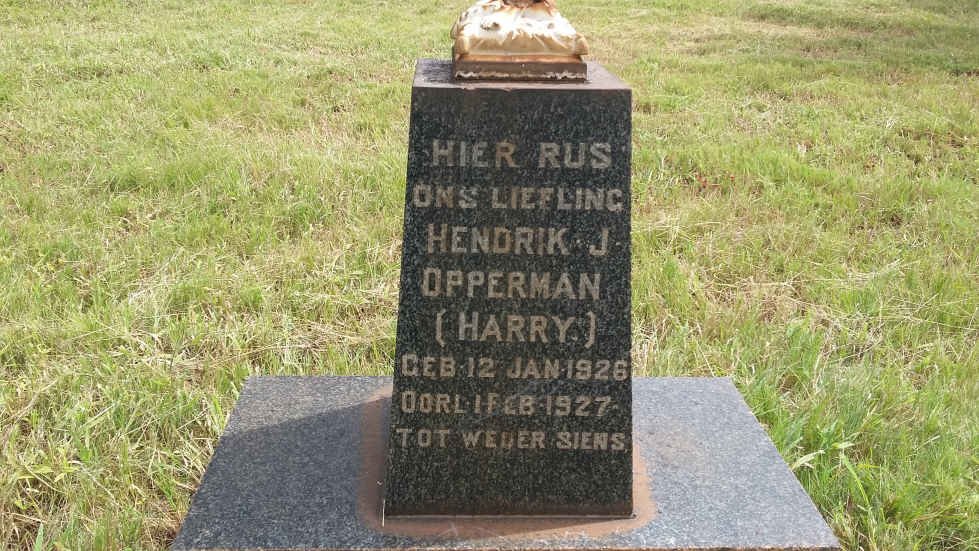 OPPERMAN Hendrik J. 1926-1927