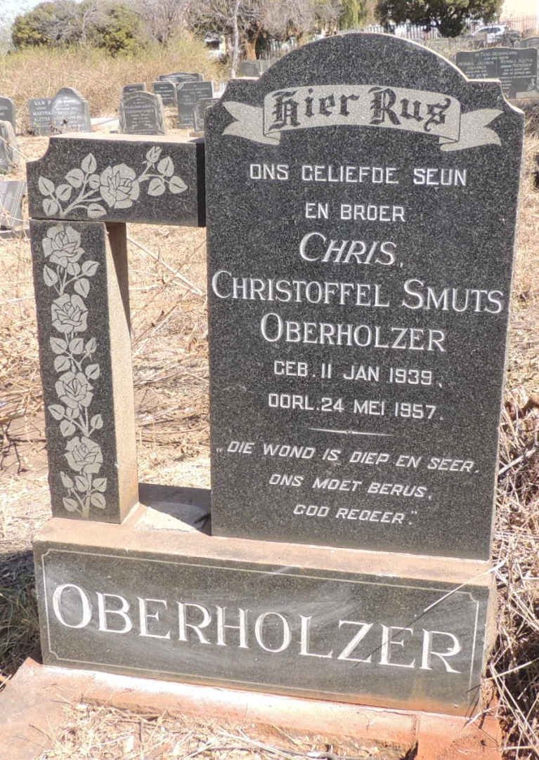 OBERHOLZER Christoffel Smuts 1939-1957