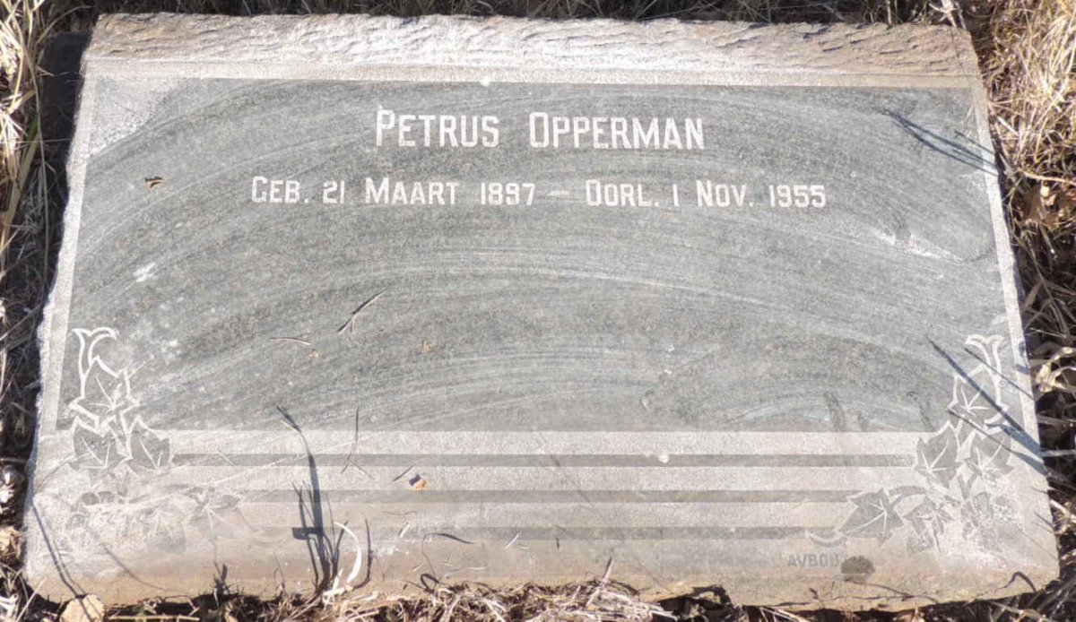 OPPERMAN Petrus 1897-1955