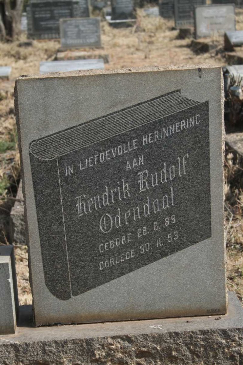 ODENDAAL Hendrik Rudolf 1889-1953