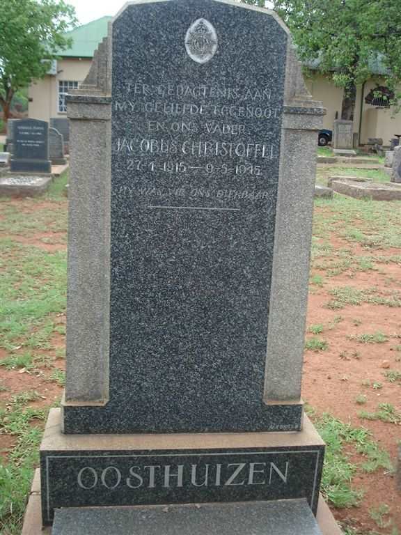 OOSTHUIZEN Jacobus Christoffel 1915-1945
