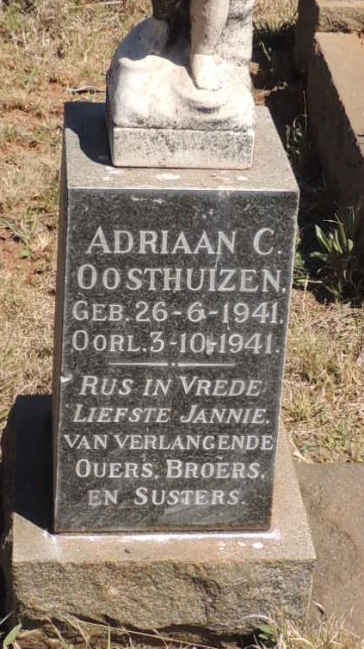 OOSTHUIZEN Adriaan C. 1941-1941