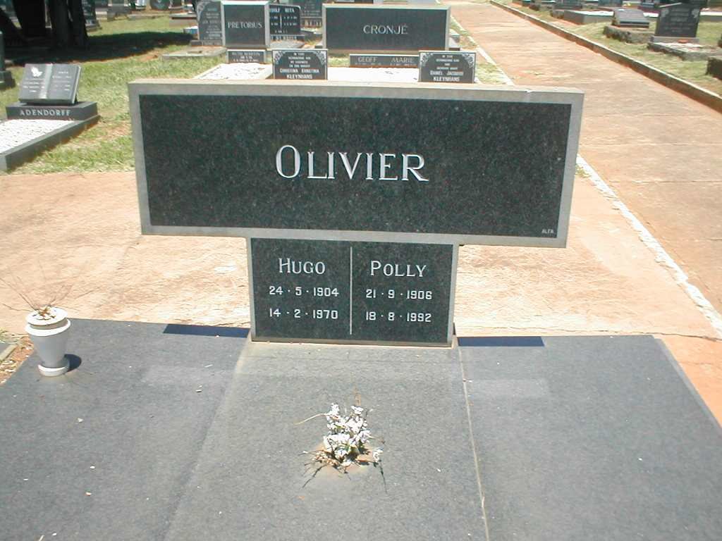 OLIVIER Hugo 1904-1970 &amp; Polly 1908-1992