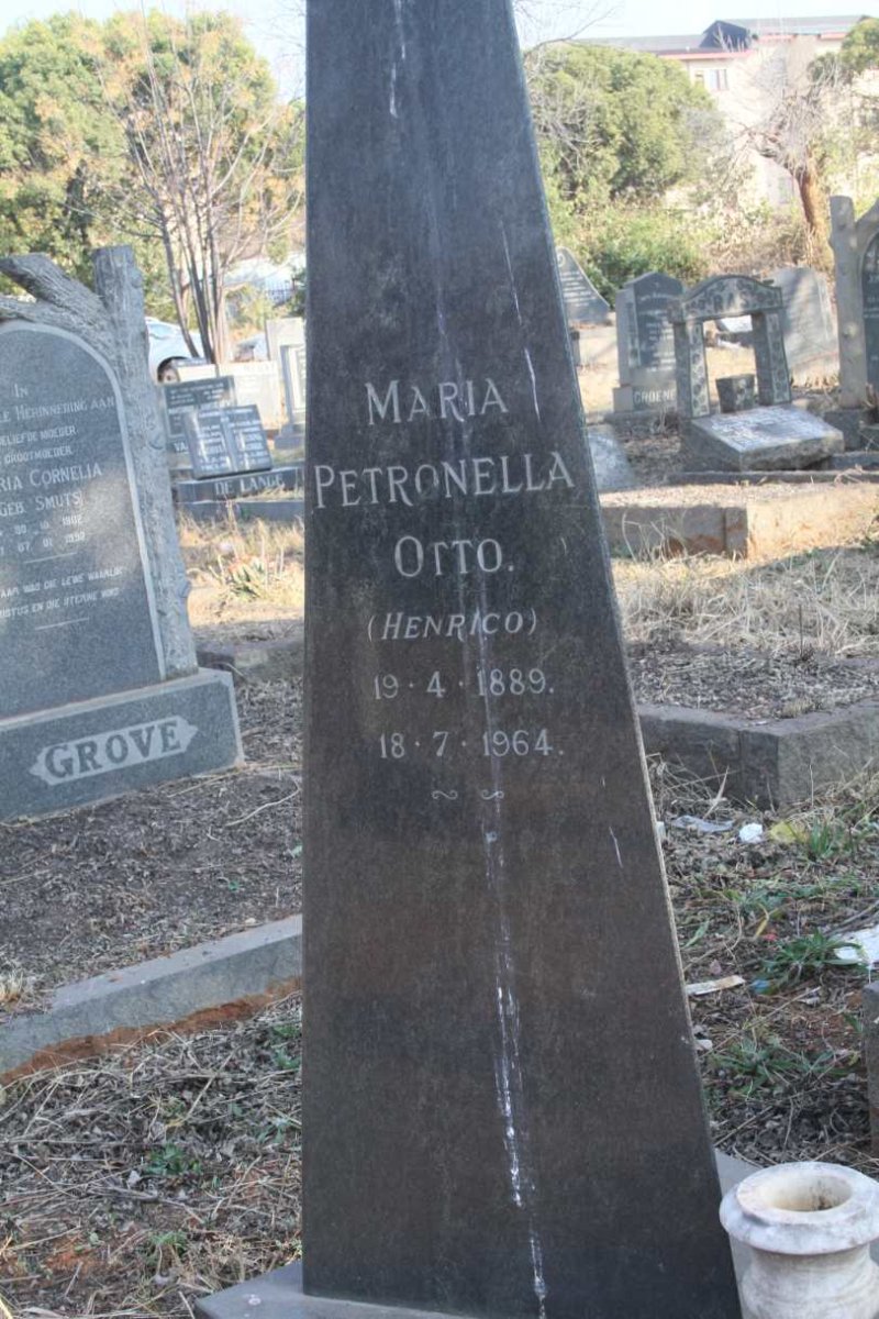 OTTO Maria Petronella nee HENRICO 1889-1964