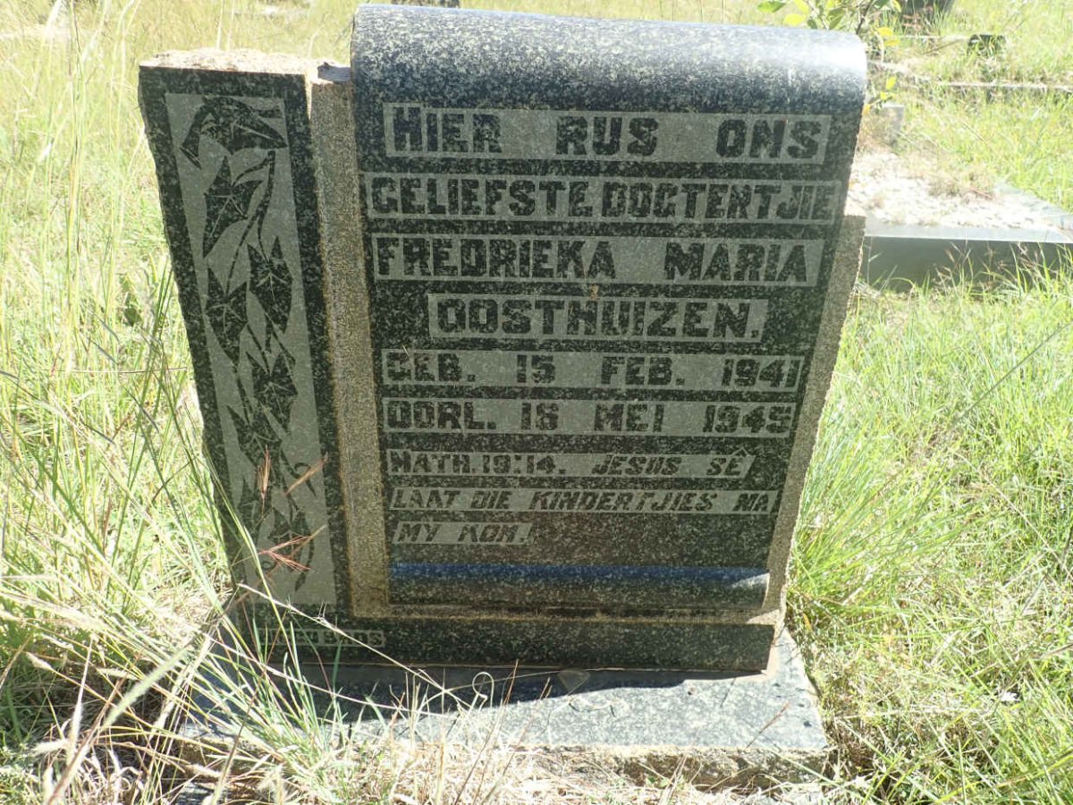 OOSTHUIZEN Fredrieka Maria 1941-1945