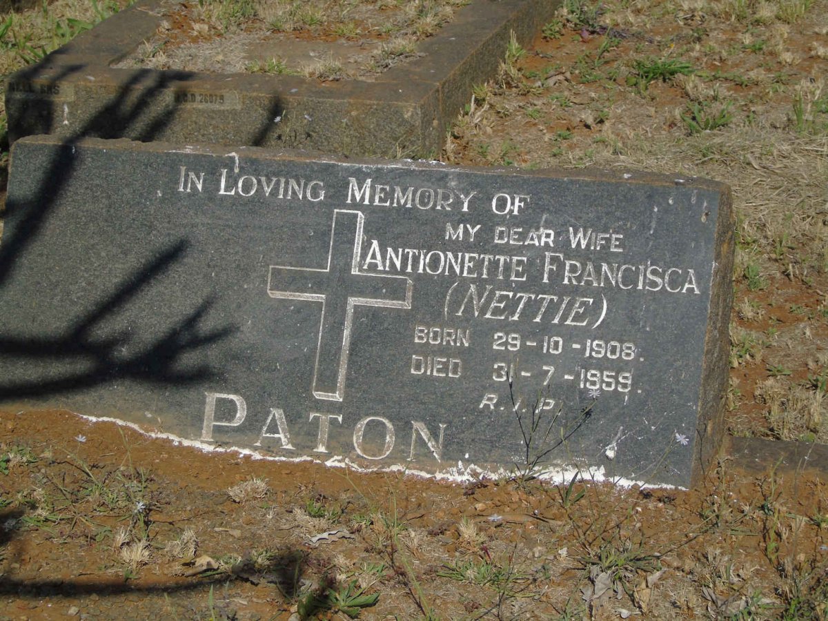 PATON Antionette Francisca 1908-1959