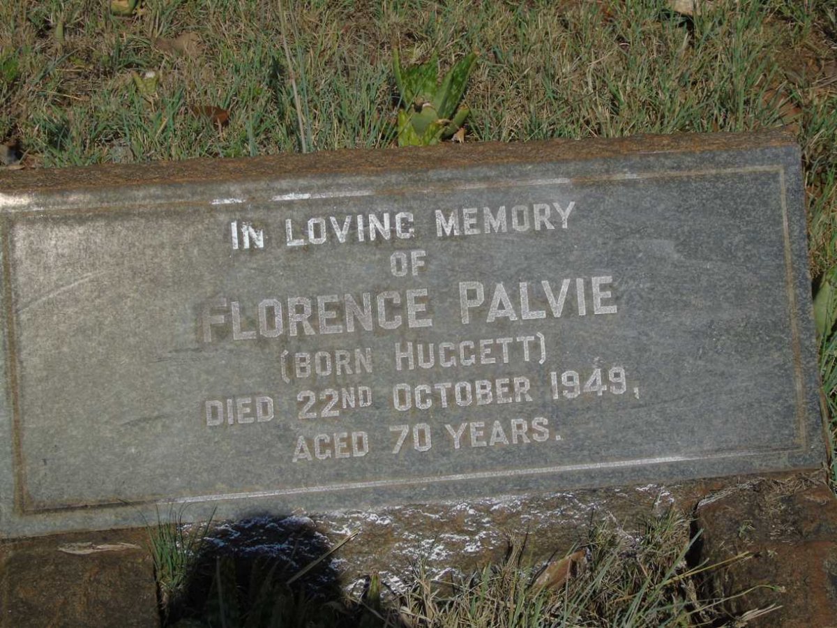 PALVIE Florence nee HUGGETT -1949