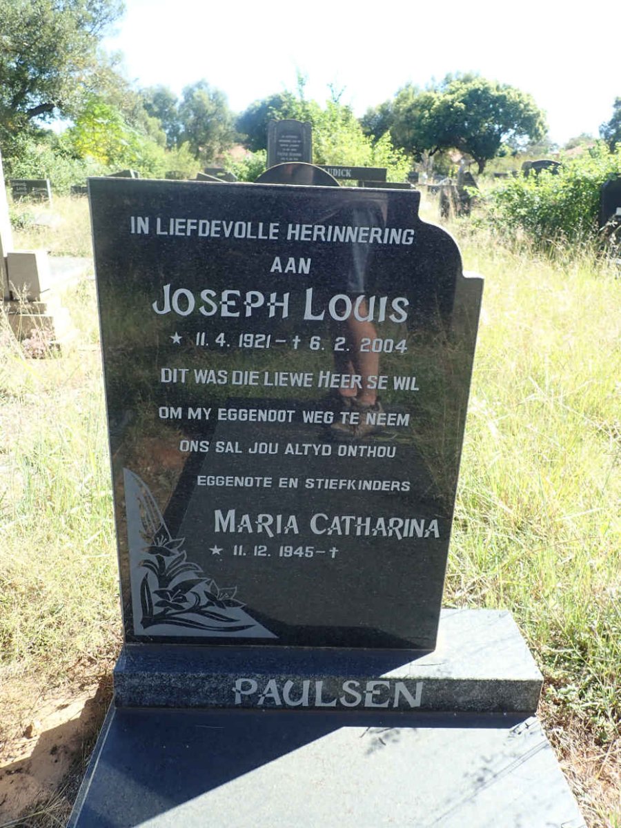 PAULSEN Joseph Louis 1921-2004 :: PAULSEN Maria Catharina 1945-