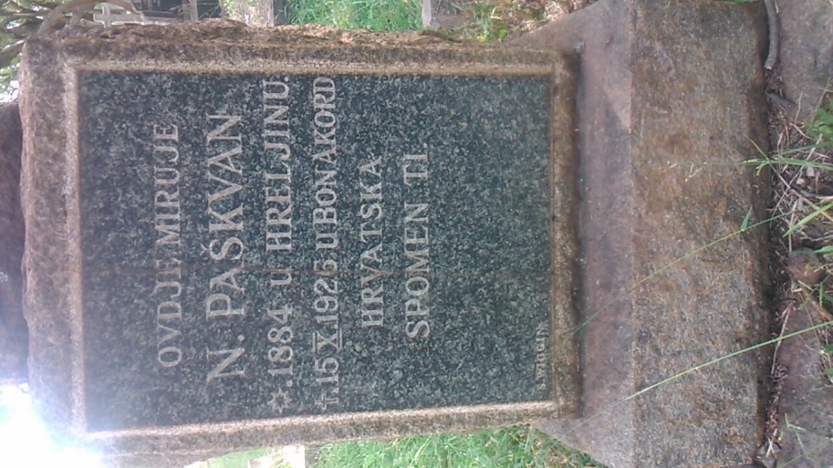 PASKVAN N. 1884-1926