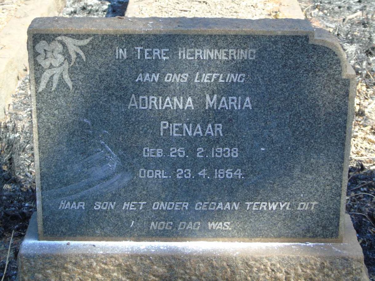 PIENAAR Adriana Maria 1938-1954
