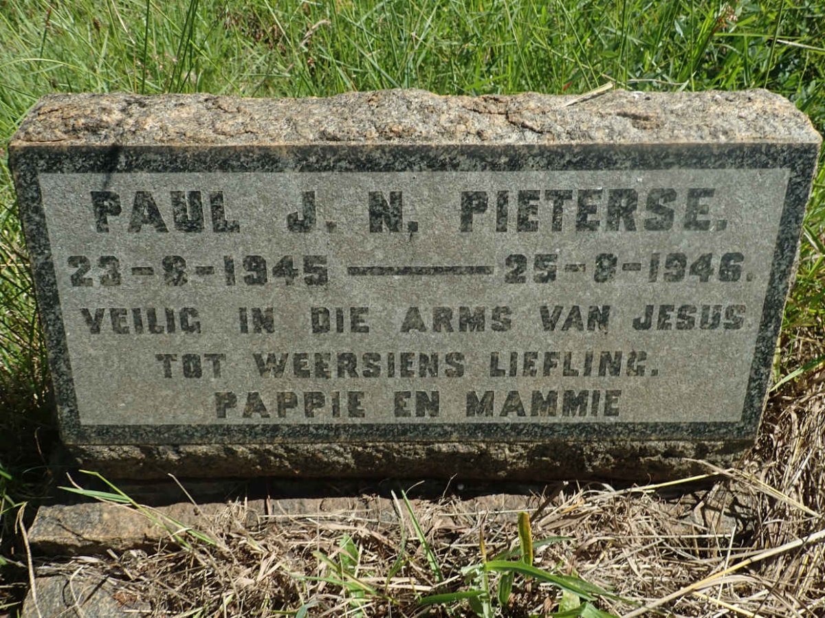 PIETERSE Paul J.N. 1945-1946