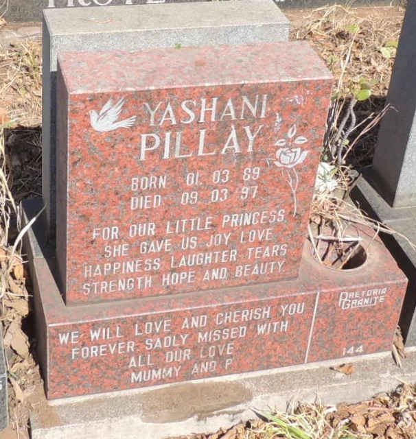 PILLAY Yashani 1989-1997