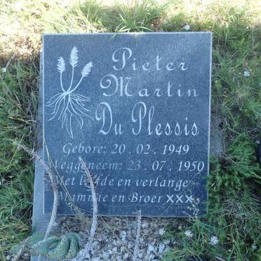 PLESSIS Pieter Martin, du 1949-1950