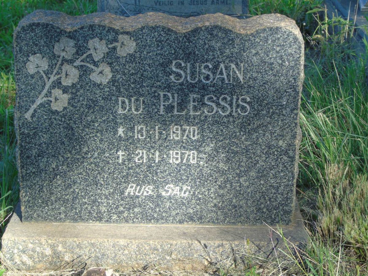 PLESSIS Susan, du 1970-1970