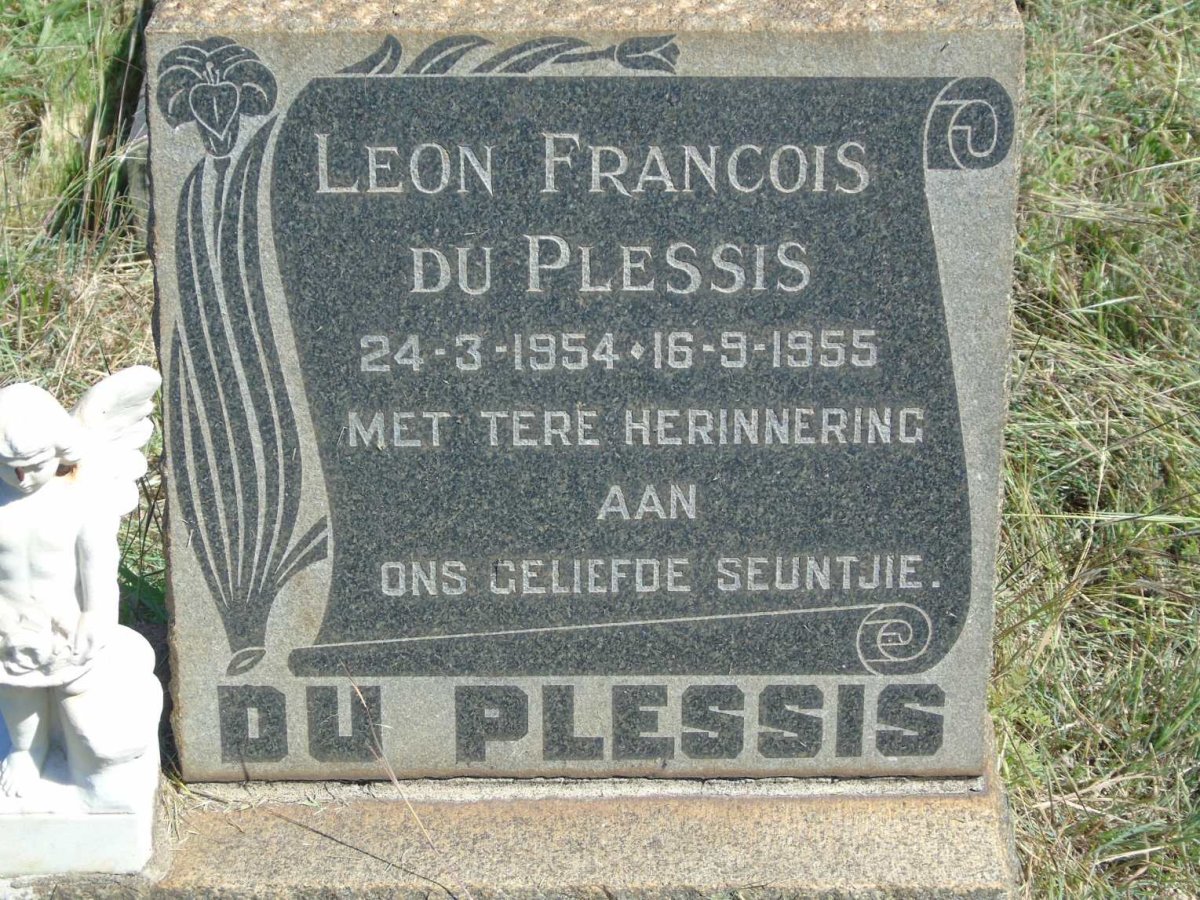 PLESSIS Leon Francois, du 1954-1955