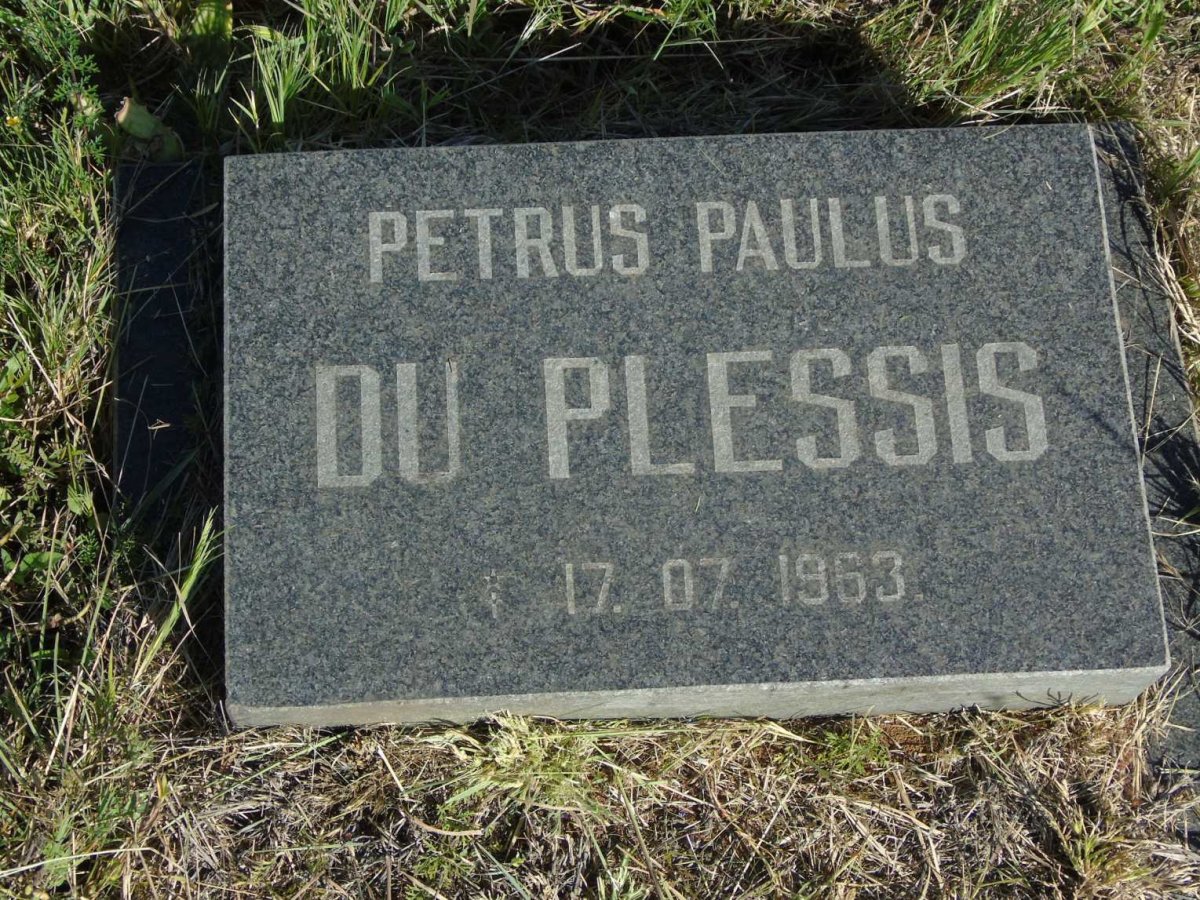 PLESSIS Petrus Paulus, du 1963-1963