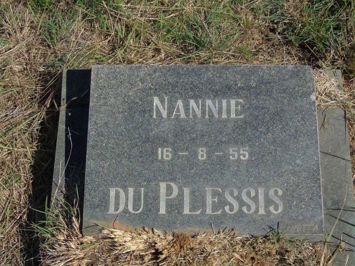 PLESSIS Nannie, du -1955