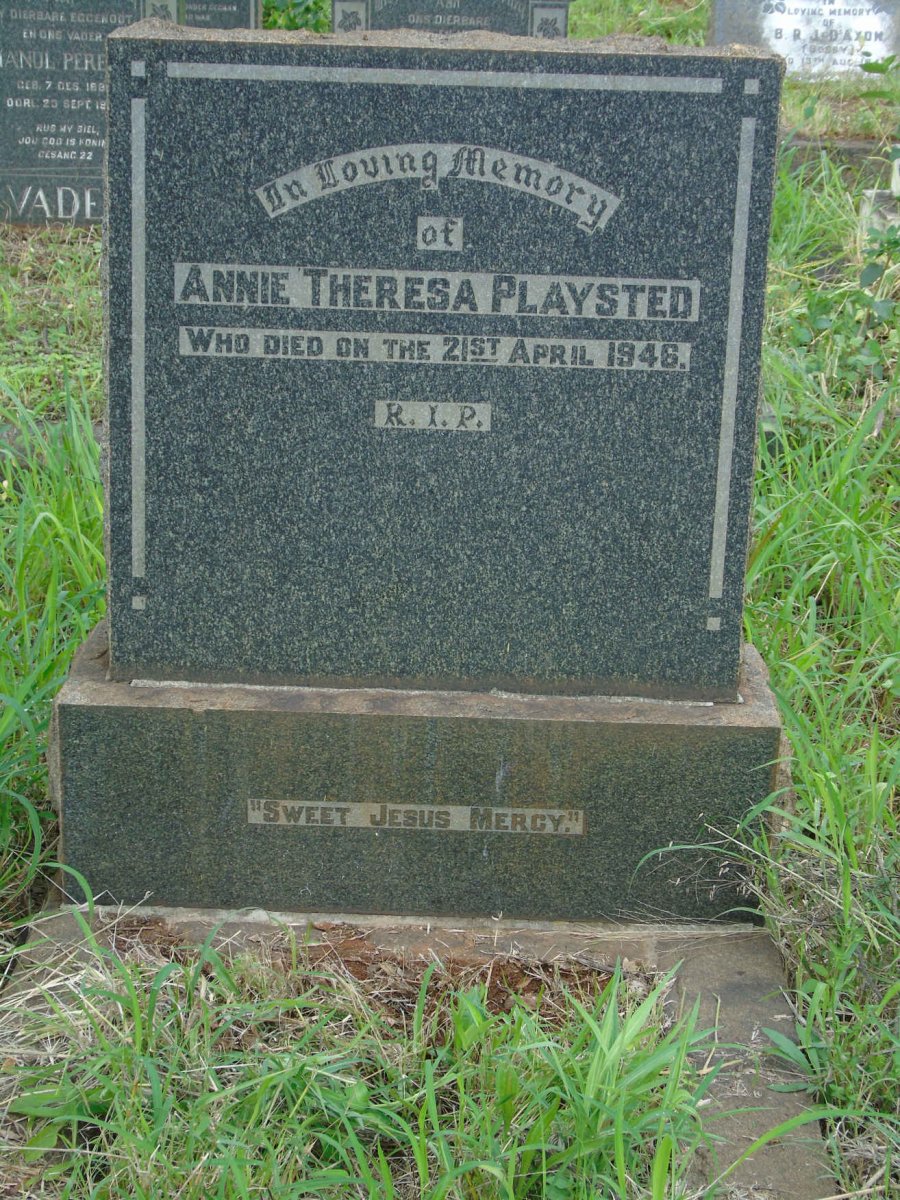 PLAYSTED Annie Theresa -1946