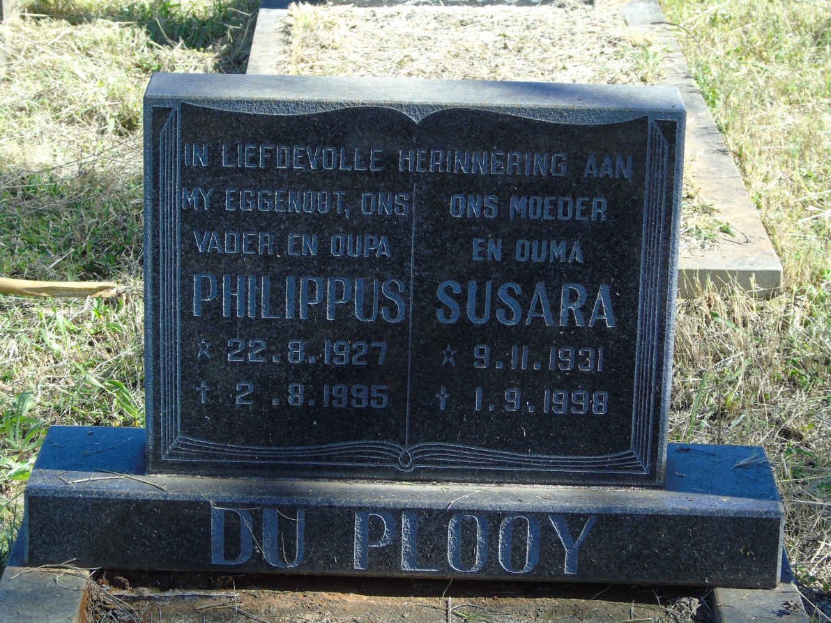 PLOOY Philippus, du 1927-1995 &amp; Susara 1931-1998