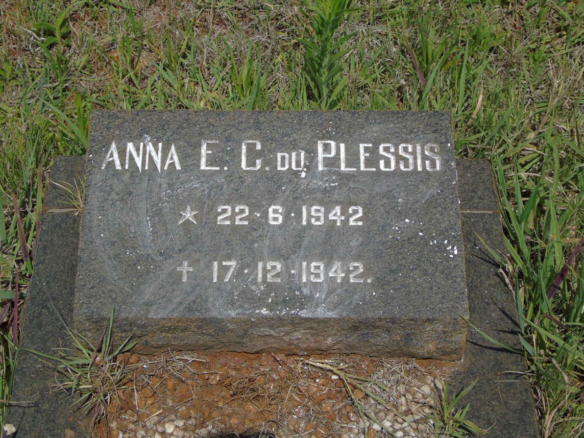 PLESSIS Anna E.C., du 1942-1942