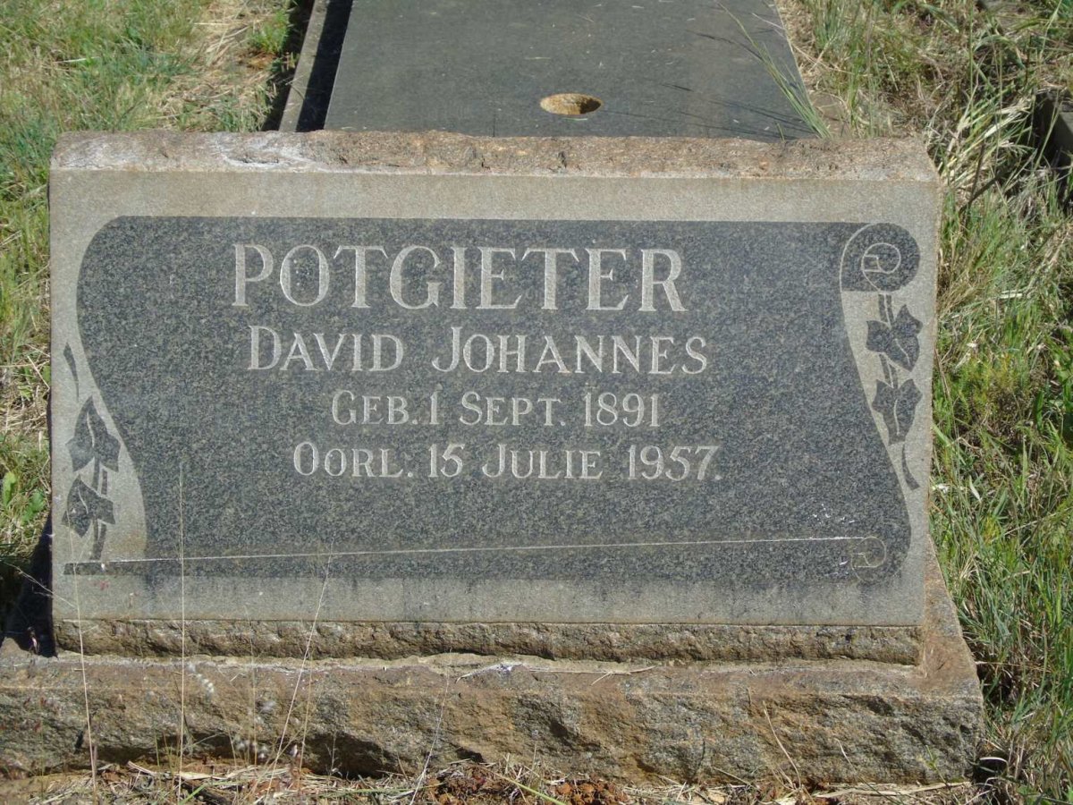 POTGIETER David Johannes 1891-1957