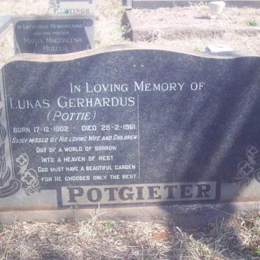 POTGIETER Lukas Gerhardus 1902-1961