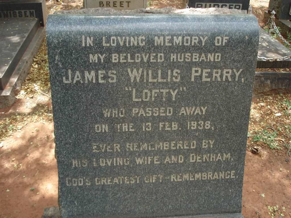 PERRY James Willis -1938
