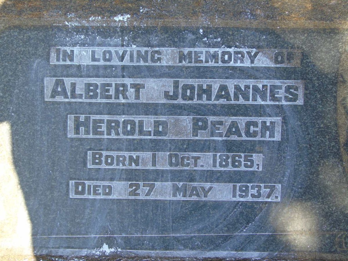 PEACH Albert Johannes Herold 1865-1937