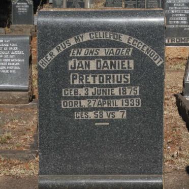 PRETORIUS Jan Daniel 1875-1939