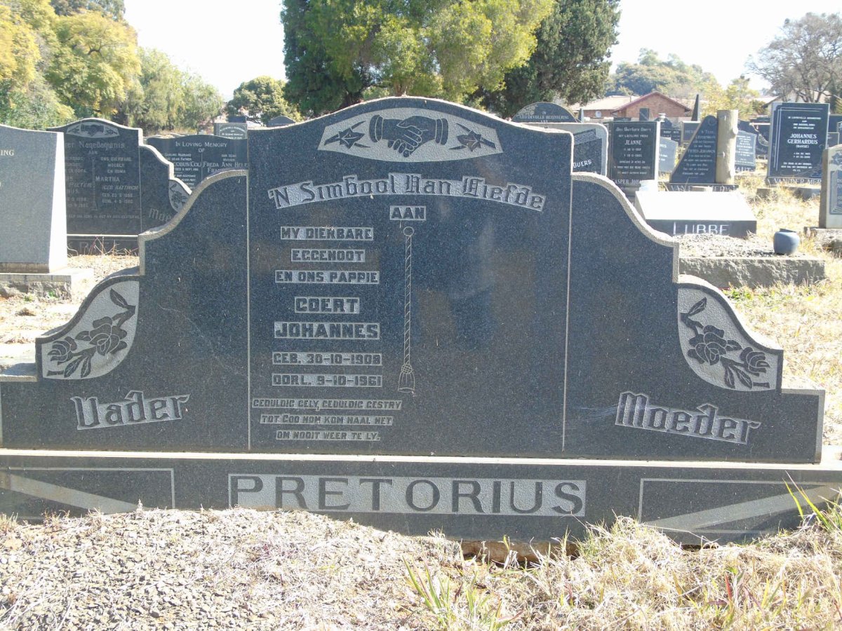 PRETORIUS Coert Johannes 1908-1961