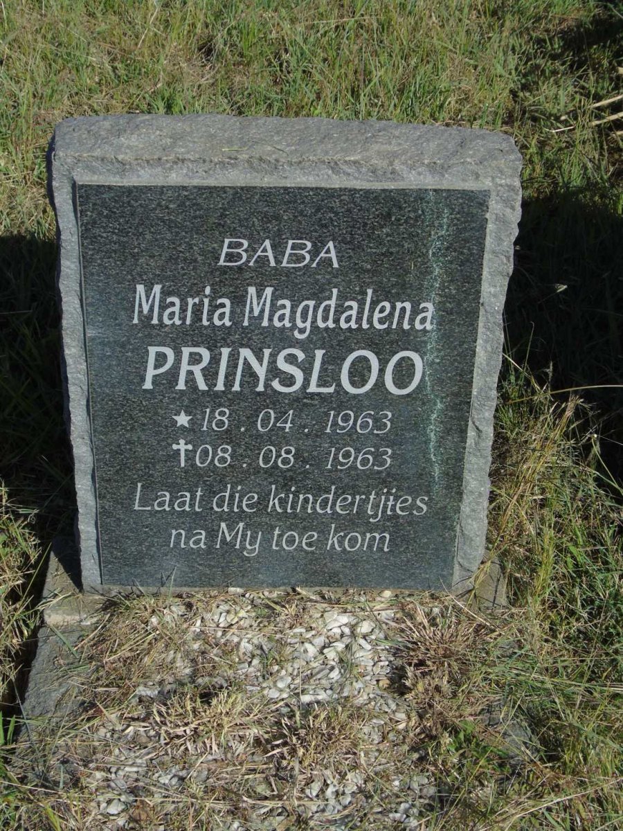 PRINSLOO Maria Magdalena 1963-1963