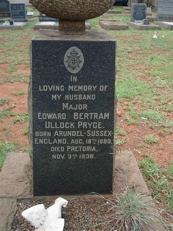 PRYCE Edward Bertram Ullock 1880-1938