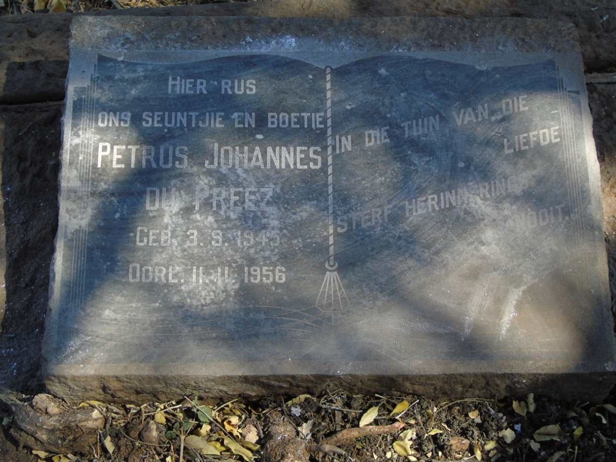PREEZ Petrus Johannes, du 1945-1956