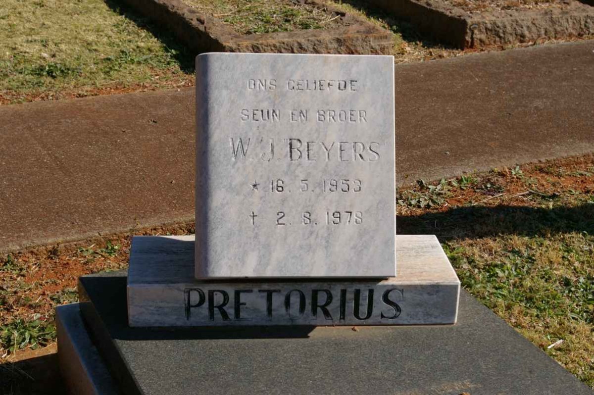 PRETORIUS W.J. Beyers 1953-1978