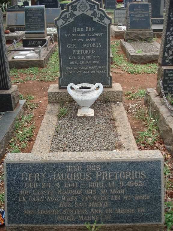 PRETORIUS Gert Jacobus 1903-1941