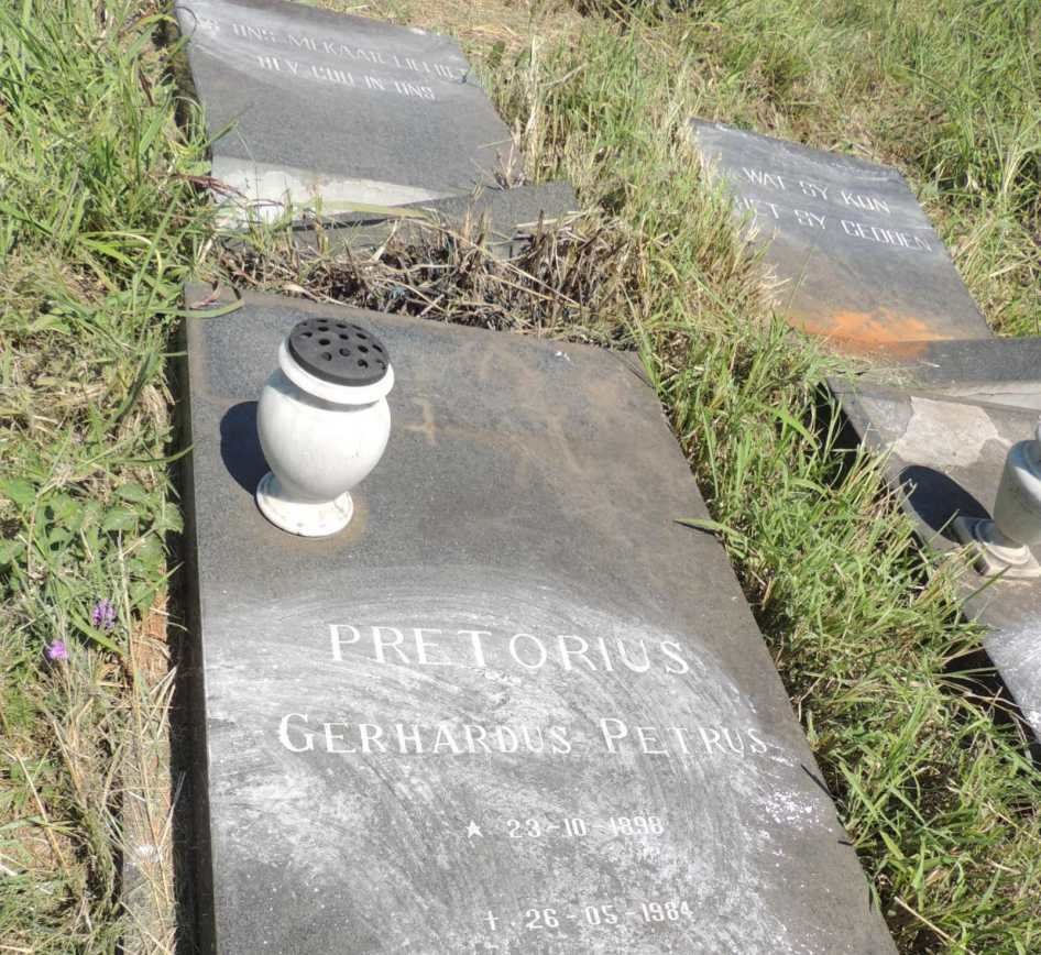 PRETORIUS Gerhardus Petrus 1898-1984