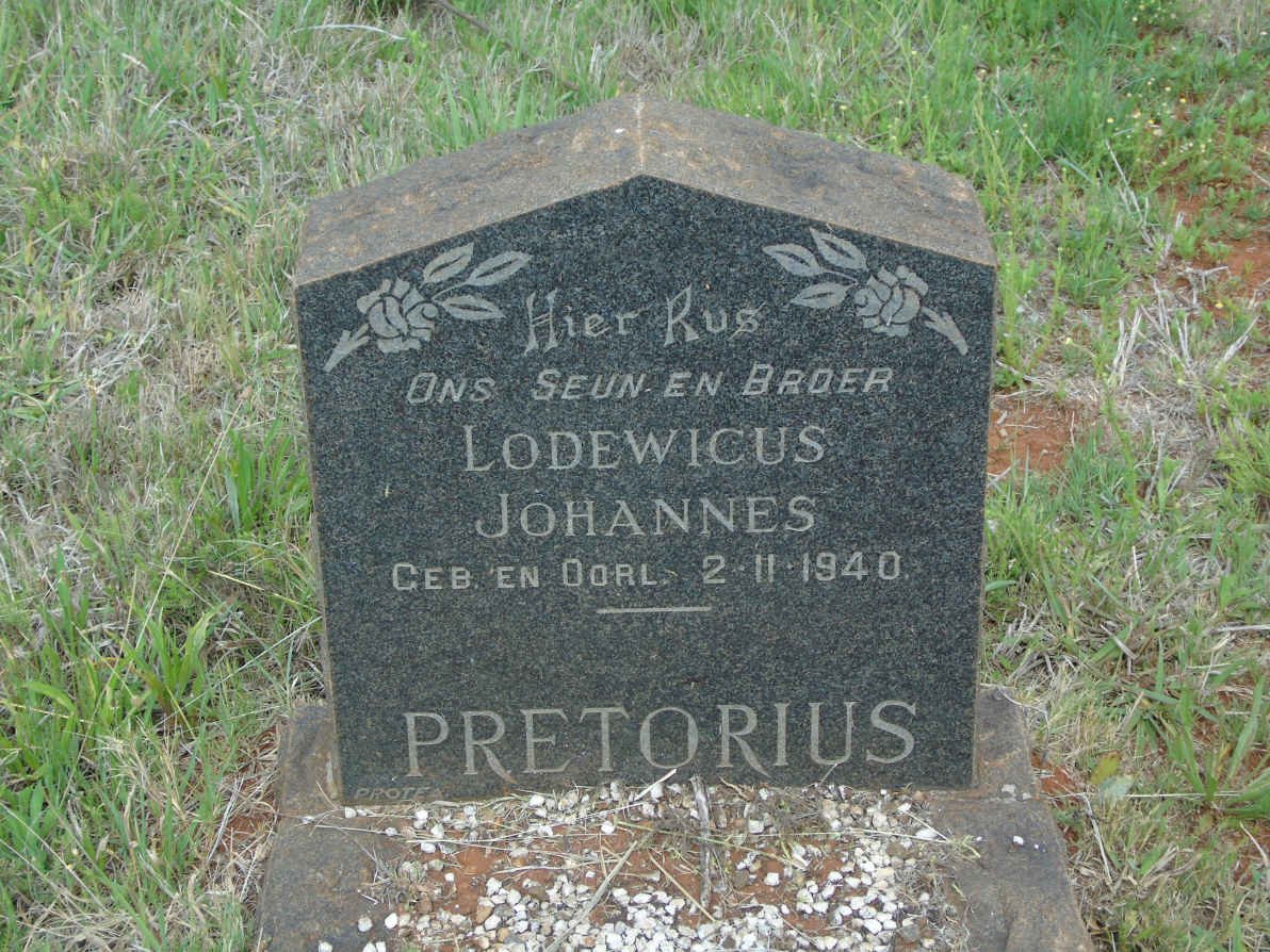 PRETORIUS Lodewicus Johannes 1940-1940